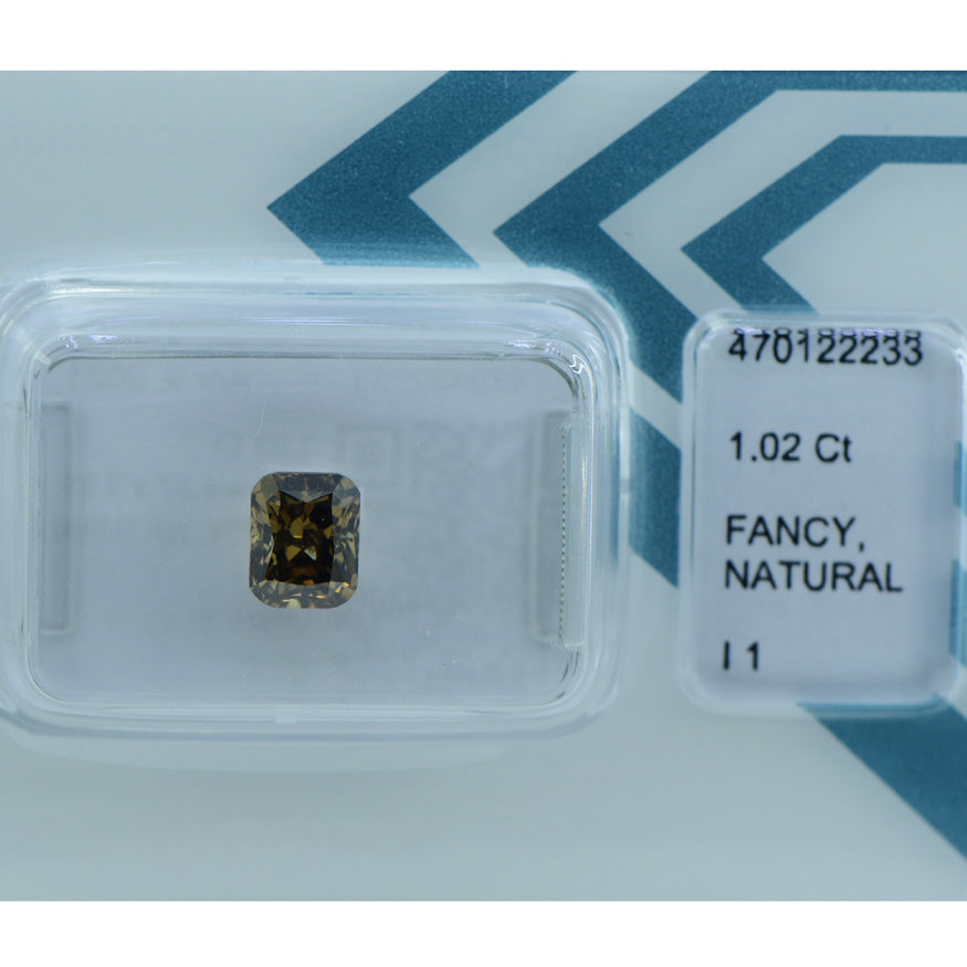 1.02Ct - 100% NATURAL NATURAL FANCY YELLOWISH DIAMOND