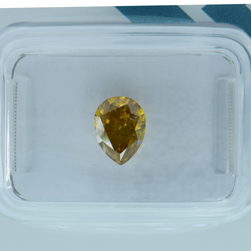 1.12 Ct - NATURAL FANCY BROWNISH YELLOW DIAMOND - IGI CERTIFIED