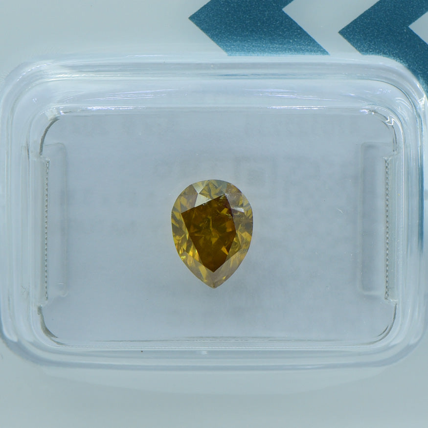 1.12 Ct - NATURAL FANCY BROWNISH YELLOW DIAMOND - IGI CERTIFIED