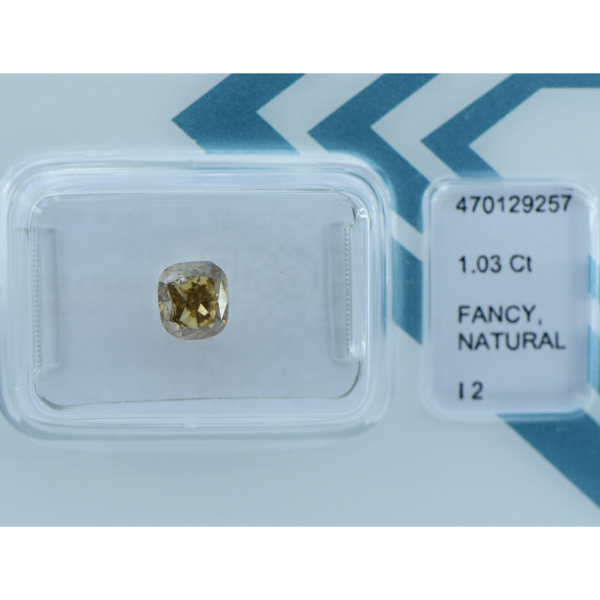 1.03Ct - NATURAL FANCY BROWNISH YELLOW DIAMOND- IGI CERTIFIED