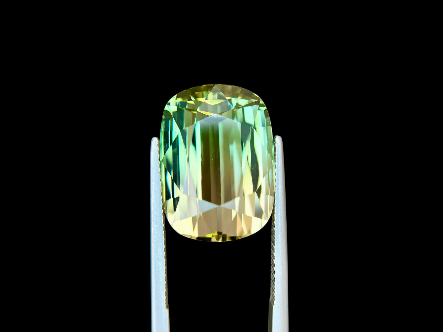 28.87 CT NATURAL BI COLOR TOURMALINE PERFECT CUSHION CUT